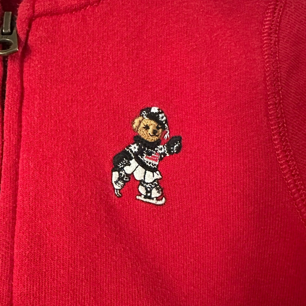 Polo by Ralph Lauren Kids Red Zip-Up Hoodie - Picture 5 of 12